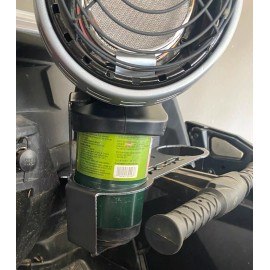 Polaris RZR Grab Handle Heater / Drink Cup Holder Powder Coated Black