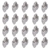 20Pcs Stainless Steel Wire Rope Clamp Hardware Rigging Cable Clip