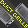 VezoWorks 13" x 5" Grille for Round Spiral Duct -