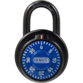 ABUS 78/50 KC 2-Inch Locker Dial Combination Padlock with Key Control, Black