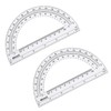 EBOOT Plastic Protractor Math Protractors 180 Degrees, 6 Inch, Pack