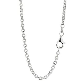 NKlaus Necklace 2.3 mm wide anchor chain round 925 silver necklace 2.3 mm wide silver chain, Sterling Silver