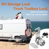 BOZXYE 1 Pack Toolbox Locks with Keys, Hook Cam, 1-1/8"