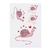 4 x 'The Love Snail' Temporary Tattoos - Water Resistant,