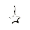 SILBERMOOS Women's Small Star Pendant 925 Sterling Silver, Sterling Silver,