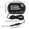 ALAMSCN 1PCS Aquarium Thermometer LCD Display Fish Tank Thermometer with