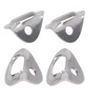 10Pcs Climbing Hanger Lightweight Stainless Steel Rock Climbing Anchors for