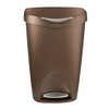 Umbra 084200-125 , Bronze Brim Large Kitchen Trash Stainless Steel