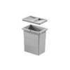 Hailo Inner Bin Plastic Grey Double 255 mm Height with