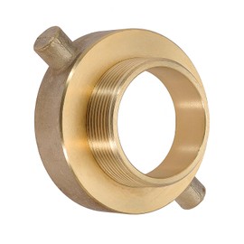 2-1/2" NST (NH) Female x 2" NPT Male Fire Hydrant Hose Adapter Brass Fire Equipment with Pin Lug for Fire Hydrants, Pipes, Hoses