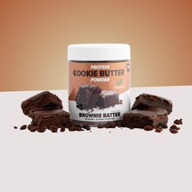 Flex Vegan Protein Cookie Butter Powder - Brownie Batter | Dairy-Free, Keto-Friendly, Low Carb, Sugar-Free, Gluten-Free | Easy to Mix, Bake and Spread | 8.1oz
