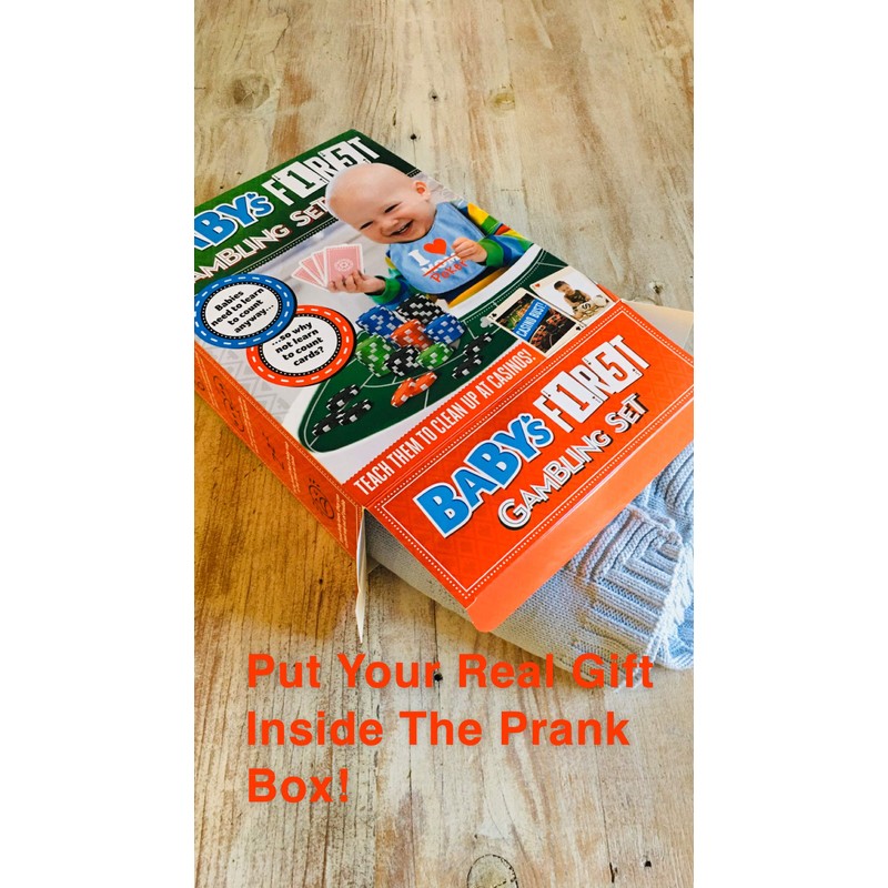 Prank Gift Box - Baby's First Gambling Kit - Perfect