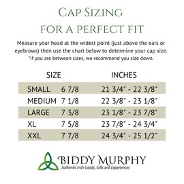 Biddy Murphy Men's Irish Newsboy 100% Wool Flat Cap, Warm Tuck-Away Ear Flaps, Grey, XX-Large