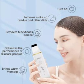 Gugug Espátula Facial Gugug Skin Scrubber, Espátula Para Piel Blac