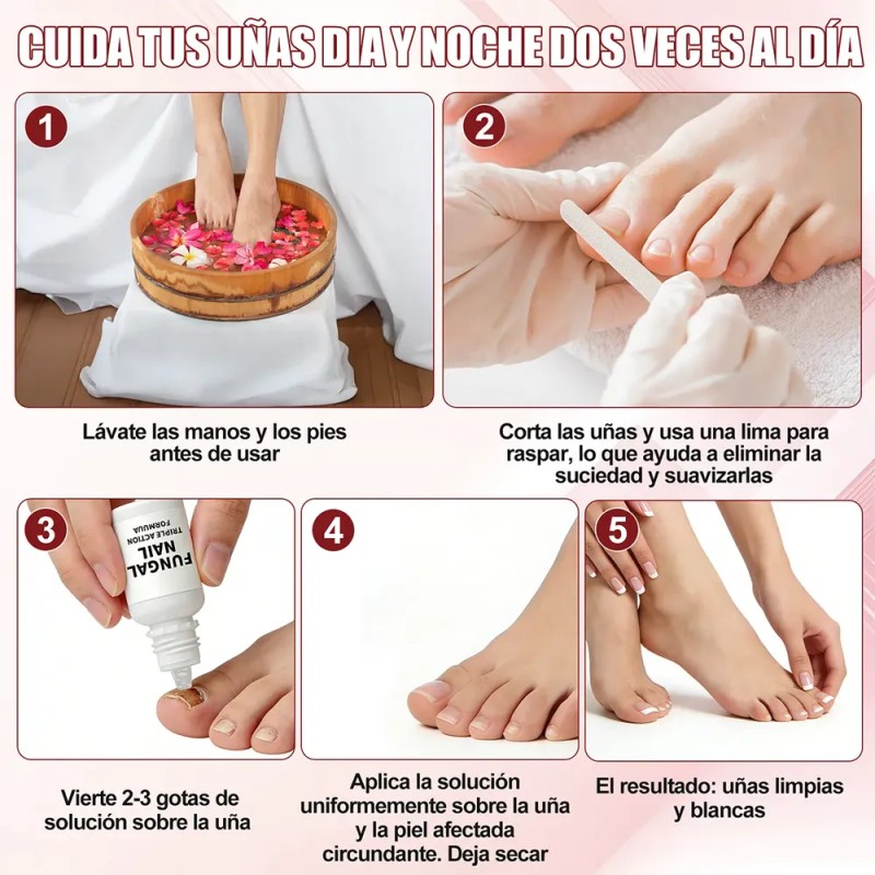 Tratamiento Para Uñas 15 Ml X2 Solución Para Cuidado De