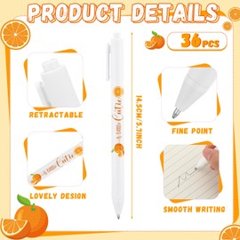 Ireer 36 Pcs Baby Shower Pens Gifts Bulk Party Favors for Guests Games Neutral Gender Reveal Favors Baby Shower Prizes Souvenirs Gift Bags Stuffer Supplies(A Little Cutie)