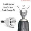 Buyohlic Heavy-Duty Deburring Chamfer Tool with Sharp Tungsten Carbide Blades
