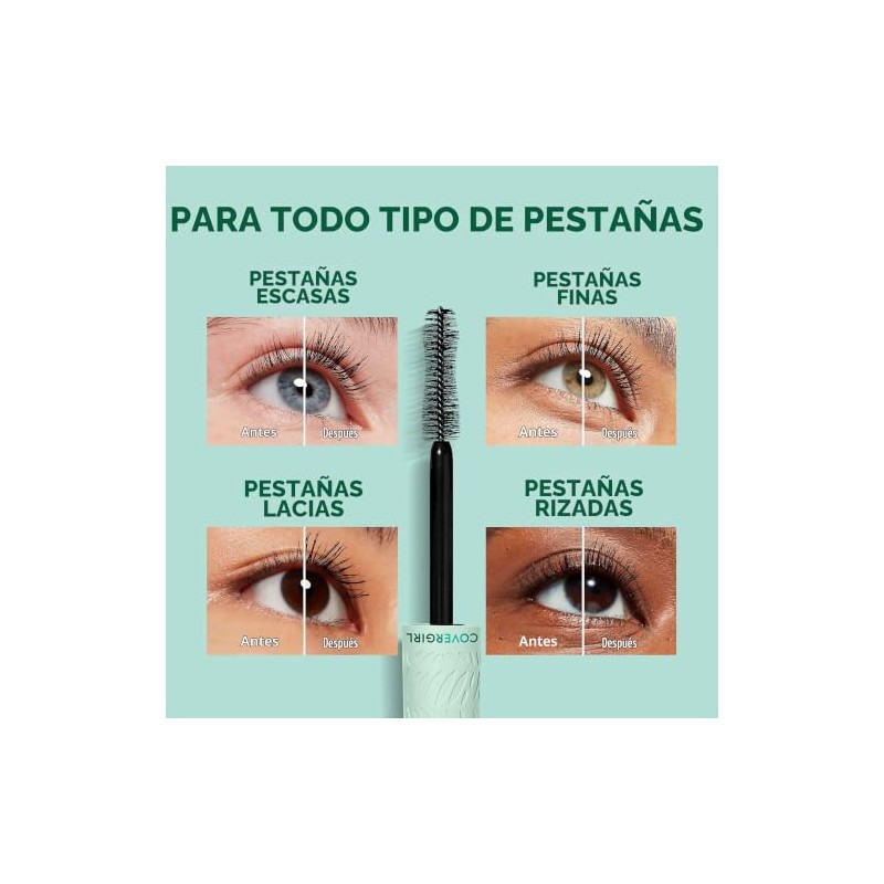 Covergirl Lash Blast Cleantopia Mascara, Volumizing, Smudge-Proof, Vegan Formula, Black