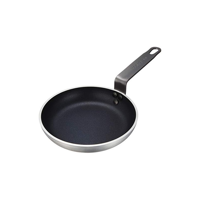 遠藤商事 TKG フライパン 19cm 板厚:4.0mm 外径×深さ(mm)199×33内径(cm)19 質量(kg)0.61 ノンスティック加工でこびりつきにくく、板厚でオーブン使用可能 業務用 アルミ製