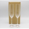Bohemian Glass Pair Champagne Glasses 190ml
