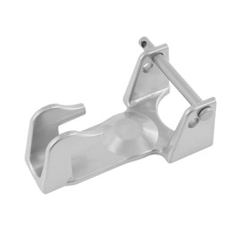 DICMIC Gooseneck Hitch Lock, Heavy-Duty Gooseneck Trailer Hitch Lock Model TL-50 Coupler, Gooseneck Lock Fit for Heavy Trailers, Livestock Haulers and RVs, Silver