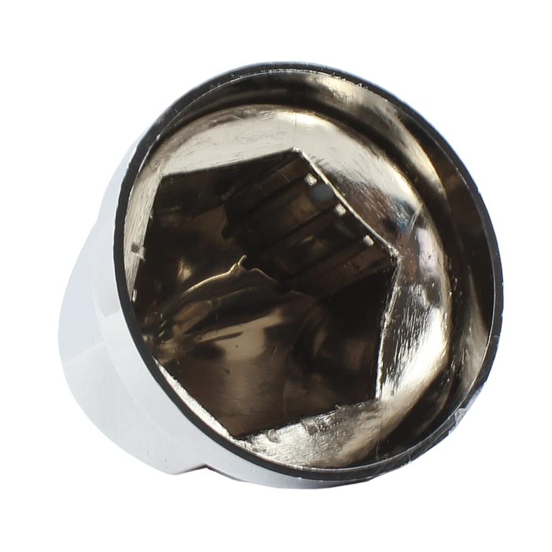 JIUXI ABS Chrome Plastic 33mm Push-on Bullet Flanged Lug Nut