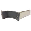 Brushed Nickel Towel Bar with Black Nylon Brackets for Bypass