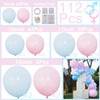 Pink and Blue Balloons Garland Arch Kit - Gender Reveal