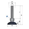 Schwaderer Machine Feet, Leveling Feet, Levelling Feet, Joint Feet, Height-Adjustable