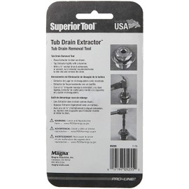 Superior Tool 05255 1.5" Tub Drain Extractor-Removes One and a Half Inch Old or Stubborn Tub Drains (2)