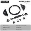 SANKINS Anti-Sag Gate Kits for Wooden Fence, Black Gate Support