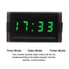 KIMISS DC 4.5-30V Waterproof Dustproof Car Electronic Clock LED Digital
