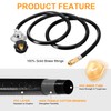 GasSaf 6FT Propane Regulator Hose with Adapter for Blackstone 17/22-inch