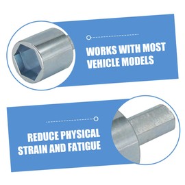 ABOOFAN 2pcs Scissor Jack Socket Drill Adapter for Rv and Trailer Leveling Jack Adapter Quick Installation Drill Accessory for DIY and Automotive Use