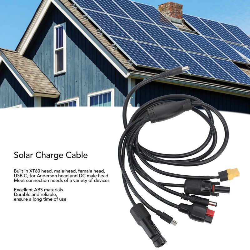 Solar Charge Cable Panel Connector DC Male to XT60 Male