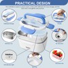 kisidus Electric Lunch Box 3-in-1, 1.5L Stainless Steel Food Container,