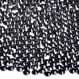 144 Pieces SS40 Black Hotfix Rhinestones Flatback Round Crystal Glass Rhinestones Gems for Crafts Nail Face Art Clothes Shoes Bags DIY