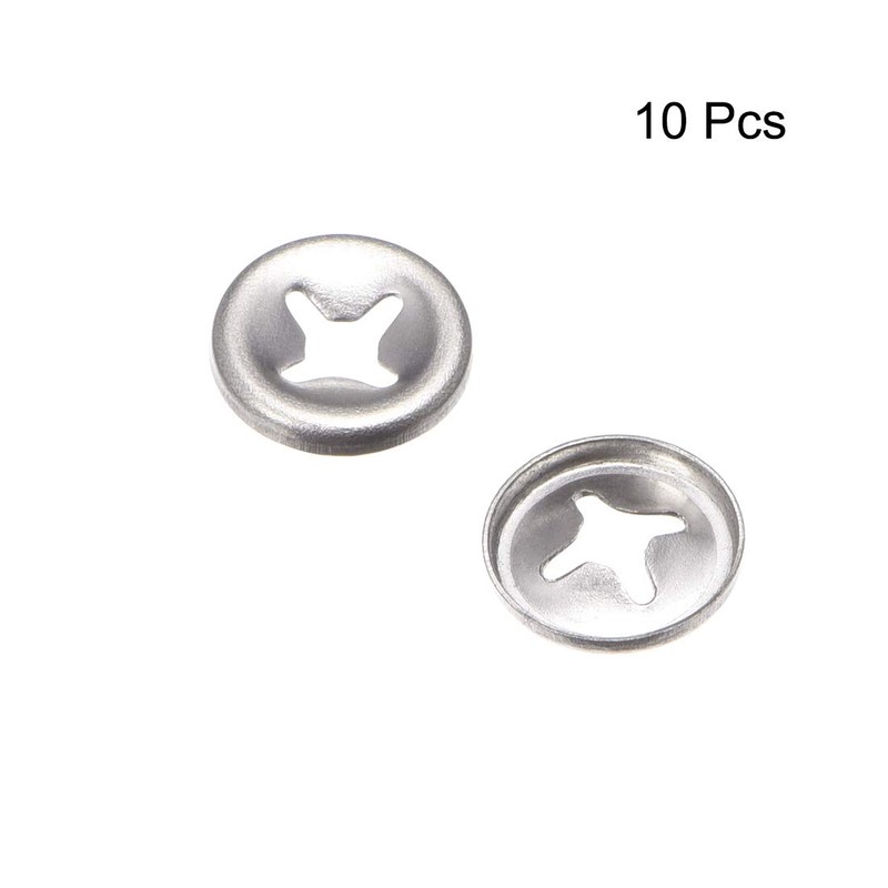 sourcing map M3 Washer 2.5mm I.D. 10mm O.D. Internal Tooth