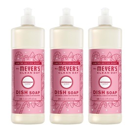 Mrs. MEYER'S CLEAN DAY Liquid Dish Soap, Peppermint Scent, 16 Fl Oz Bottle - 3 Pack