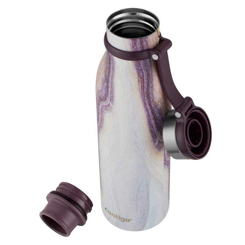 Contigo 2045470 Couture THERMALOCK vakuumisolierte Edelstahl-Wasserflasche, Sandstein