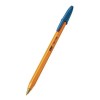 Plumas Lapiceros BIC Precisión Punto Fino Barril Amarillo Tinta Azul