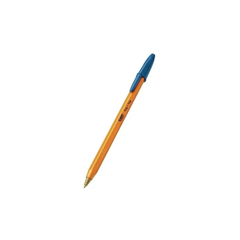 Plumas Lapiceros BIC Precisión Punto Fino Barril Amarillo Tinta Azul