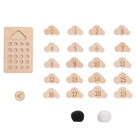 Kids Number Boards Wooden Toy Children Busy Board Math Cloud Toy Children's Puzzle Educational Counting Geometry Gift