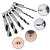 Gasea 6pcs Brad Point Drill Bits Set1/4-Inch Hex Shank HSS