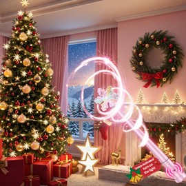 Voice-Controlled Magic Wand for Christmas Tree Lights – Wireless Light Switch Wand Remote with Waterproof Outlet, Magical Christmas Tree Lighting Gift for Kids, Toddlers, Holiday Stocking Stuffers