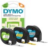 Dymo S0721660 LetraTag Plastic Label Tape, 12 mm, 4 Metre