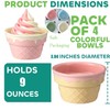 ONEUSTAR 4 Pcs Ice Cream Bowls Ceramic Ice Cream Cups