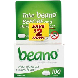 Beano Gas Prevention Tablets, 100 ct by Beano