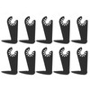 10Pcs Oscillating Saw Blade Sickle Shape High Speed Steel Multitool