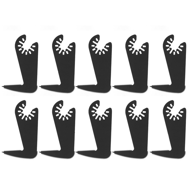 10Pcs Oscillating Saw Blade Sickle Shape High Speed Steel Multitool